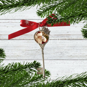 Santa's Magic Key with Ribbon