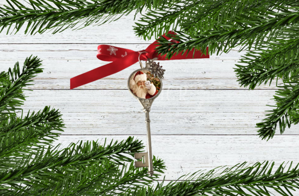 Santa's Magic Key with Ribbon