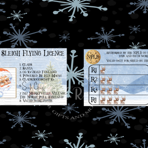 Santa Flying Card