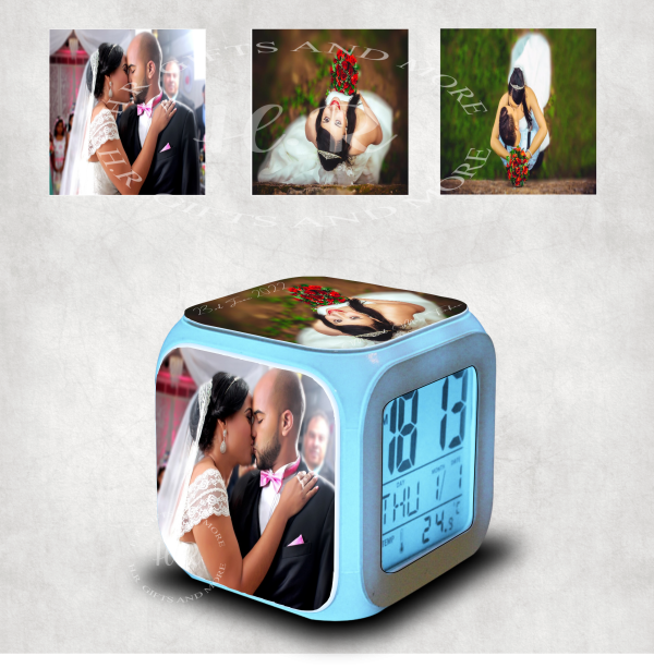 Personalised Photo Colour Changing Alarm Clock - Image 2