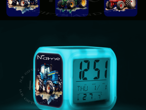 Clocks Personalised Children's Colour Changing Alarm Clock