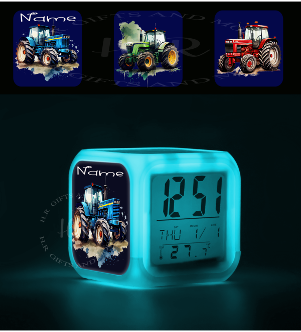 Personalised Children's Colour Changing Alarm Clock