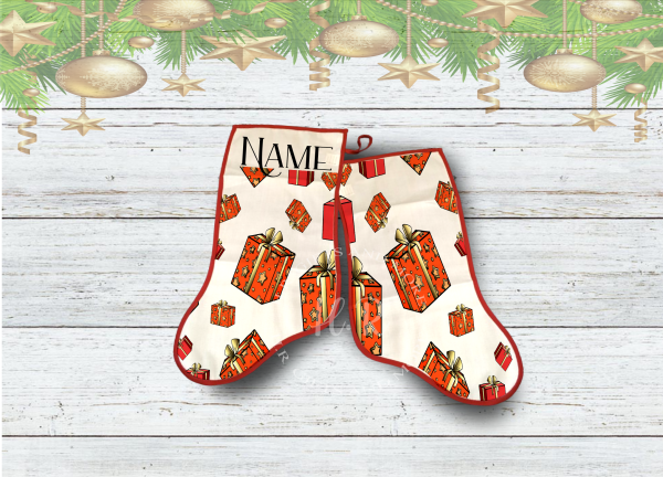 Personalised Parcel Christmas Stocking
