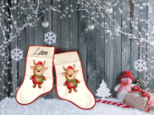Personalised Reindeer Stocking