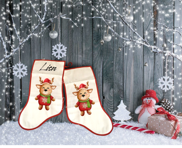 Personalised Reindeer Stocking