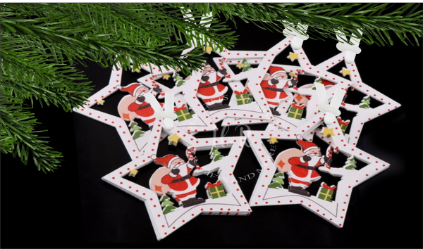 Wooden Christmas Baubles