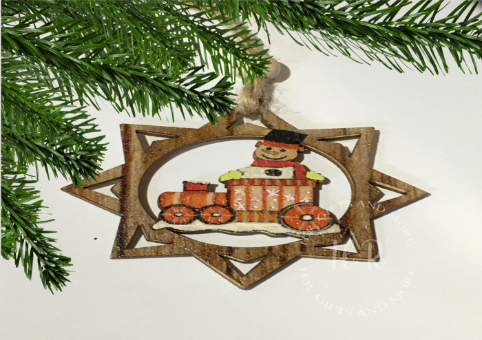 Wooden Christmas Baubles - Image 4
