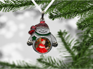 Personalised Photo Snowman Bauble