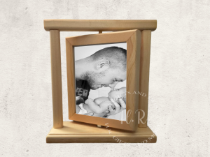 Home Personalised Family Photo Bamboo Rotating Frame