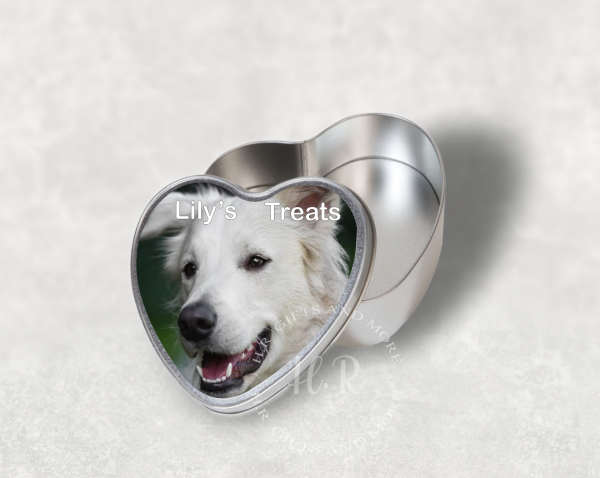 Personalised Animal Photo Heart Tin - Image 3