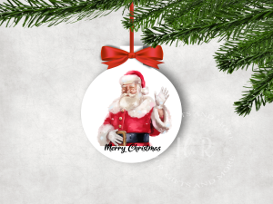Father Christmas Merry Christmas Bauble