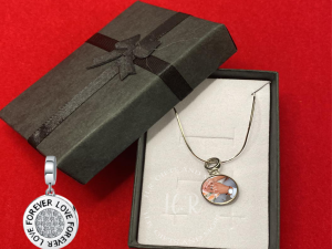 Jewellery and Accessories Personalised Sterling Silver Photo Forever Love Charm