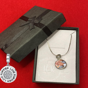 Personalised Sterling Silver Photo Forever Love Charm
