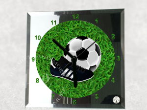 Clocks Personalised Football and Boot Square Clock