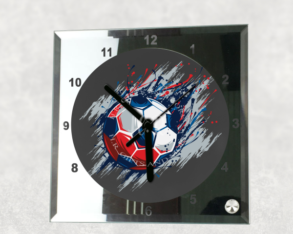 Personalised Football Square Clock