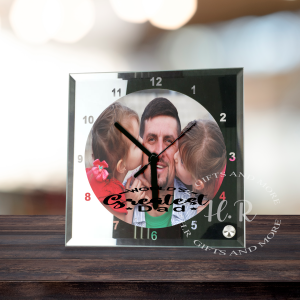 World's Greatest Dad Photo Desktop Clock