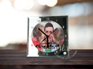 Clocks World's Greatest Dad Photo Desktop Clock