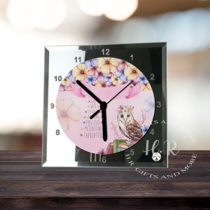 Positive Owl Desktop Clock