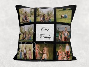 Personalised Our Family Photo Square Cushion