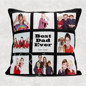 Personalised Best Dad Ever Photo Cushion