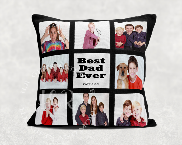 Personalised Best Dad Ever Photo Cushion