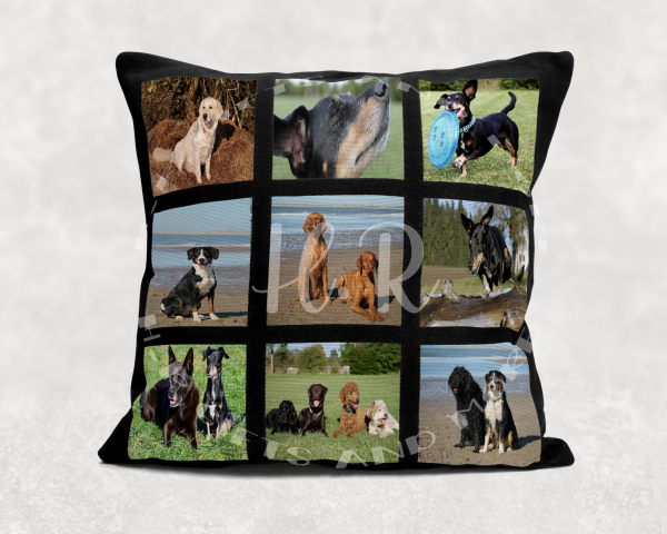 "Furry Friends Forever" Personalised Pet Photo Cushion