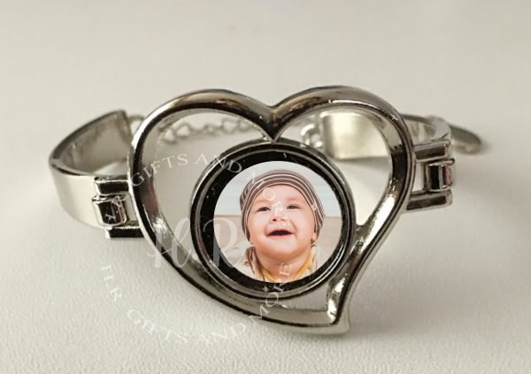 Personalised Photo Heart Bracelet