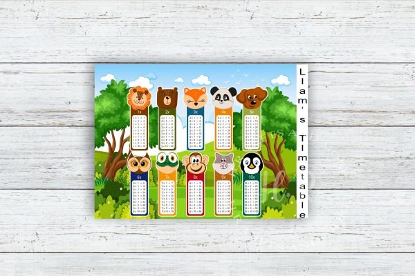 Personalised Learn the Times Table Chart - Image 5