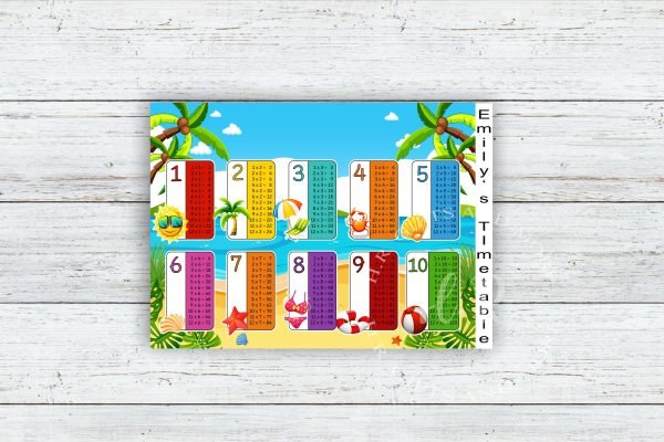 Personalised Learn the Times Table Chart - Image 3