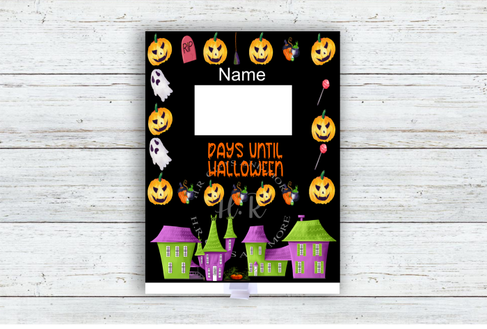 Personalised Halloween Countdown