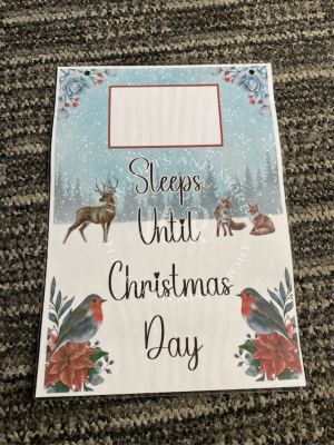 Personalised Christmas Countdown Till Christmas Day