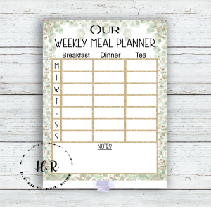 Personalised Weekly Meal Planner