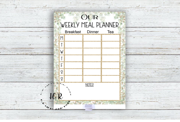 Personalised Weekly Meal Planner