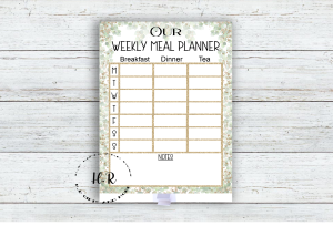 Personalised Weekly Meal Planner