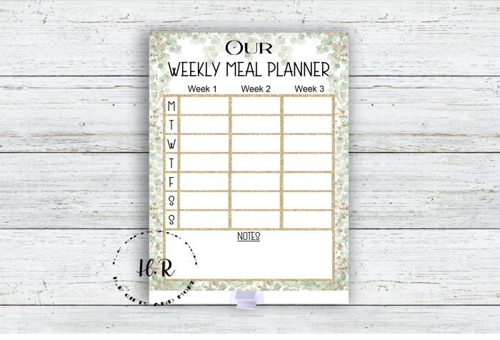 Personalised Weekly Meal Planner - Image 2