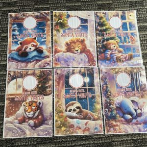 Personalised Animal Christmas Countdown Till Santa Visits