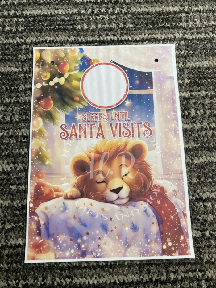 Personalised Animal Christmas Countdown Till Santa Visits - Image 6