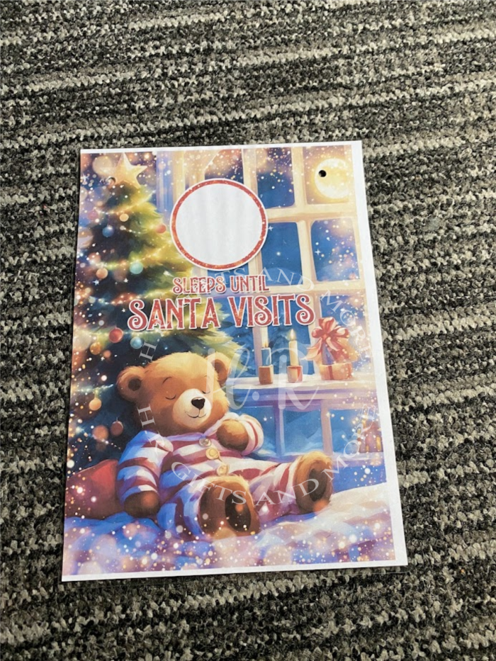 Personalised Animal Christmas Countdown Till Santa Visits - Image 5
