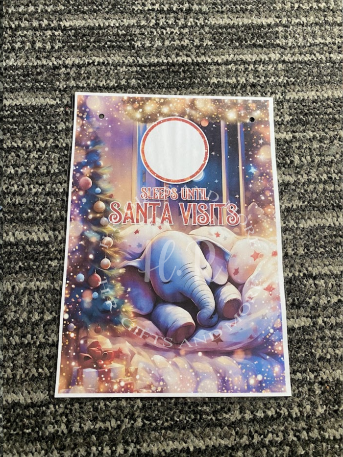 Personalised Animal Christmas Countdown Till Santa Visits - Image 4
