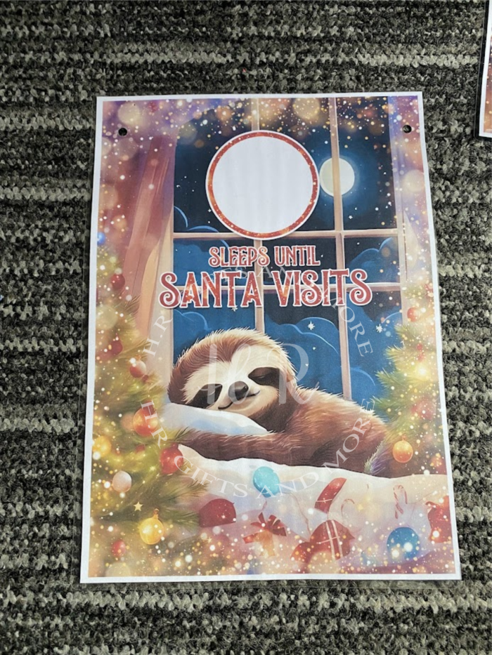 Personalised Animal Christmas Countdown Till Santa Visits - Image 3