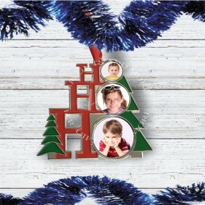 Personalised Ho Ho Ho Photo Christmas Bauble