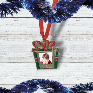 Personalised Parcel Photo Christmas Bauble