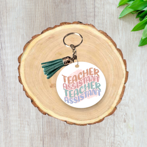 Teacher Assistant MDF Keyring