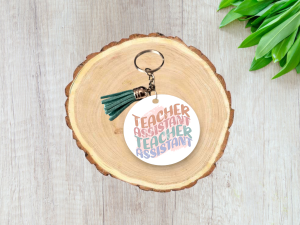 Teacher Assistant MDF Keyring