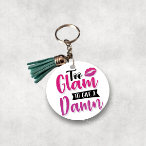 Quote MDF Keyrings with Tassel