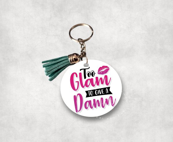 Quote MDF Keyrings with Tassel
