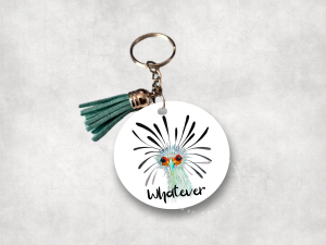 Quote MDF Keyrings with Tassel