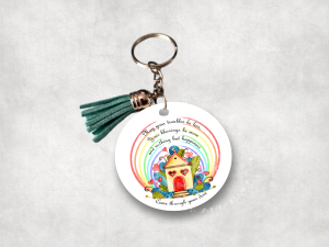 Quote MDF Keyrings with Tassel