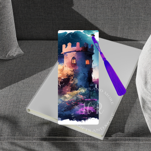 Whispering Shadows of Mystical Castle: A Night Time Bookmark
