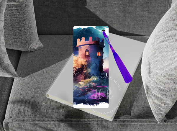 Whispering Shadows of Mystical Castle: A Night Time Bookmark